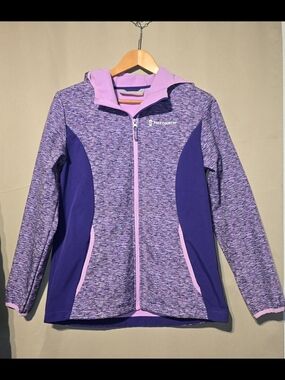 Free Country Purple Heathered Zip Hoodie - Lavender Accents